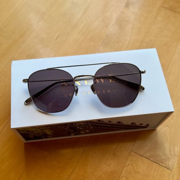 KREWE Earhart Titanium Aviator Sunglasses - Picture 1 of 6